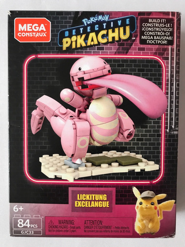 Lickitung Pokemon Mega Construx Detective Pikachu Gjc33 84pz 84 (Usado)