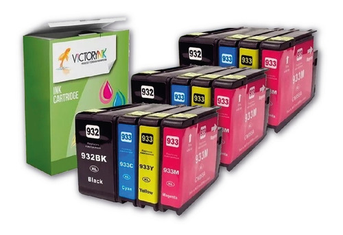 Kit 12 Cartuchos Tinta Genérico Para Hp 932xl-933xl Office