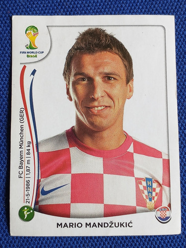 Fifa World Cup Brasil '14 Mario Mandzuki Panini 2014 #69