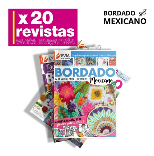 Revistas Evia Por Mayor X 20 Unidades Bordado Mexicano