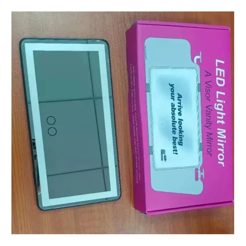 Espejo Tocador Para El Carro Con Luz Led Recargable