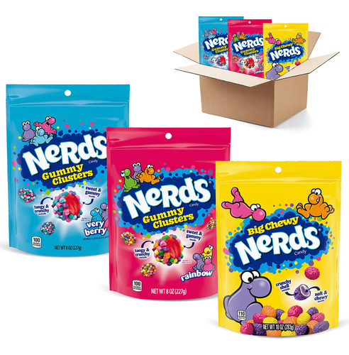 Nerds Gummy Clusters Variety Pack | Rainbow Gummy Clusters V