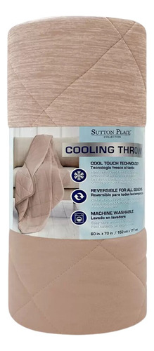 Frazada Fresca Al Tacto Cooling Throw Manta Costco Color Rosa Claro Diseño Lisa