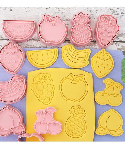 Moldes Para Reposteria,divertida Cortador De Galletas Frutas