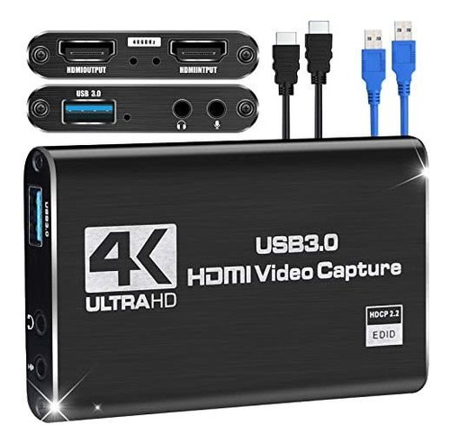 Tarjeta De Captura De Video Hdmi Nintendo Switch 4k 1080p 60