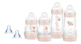 Kit Mam Mamadeira Easy Start Anticolica Cor Rosa