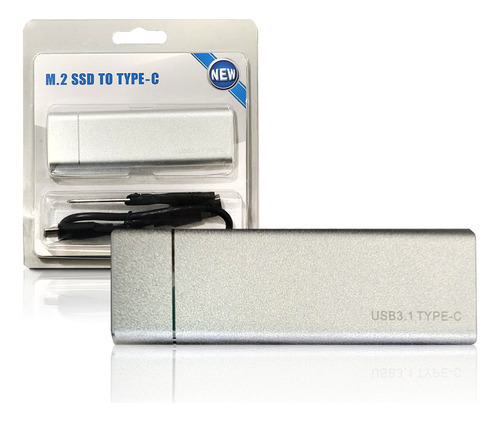 Ssd Externo 512gb Usb Tipo C 400mb/s Leit Prata Ulike