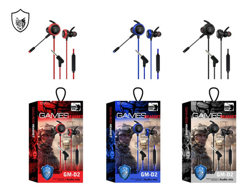 Auricular Gamer Gm-d2 Videojuegos-compatible C/ps4-teléfonos