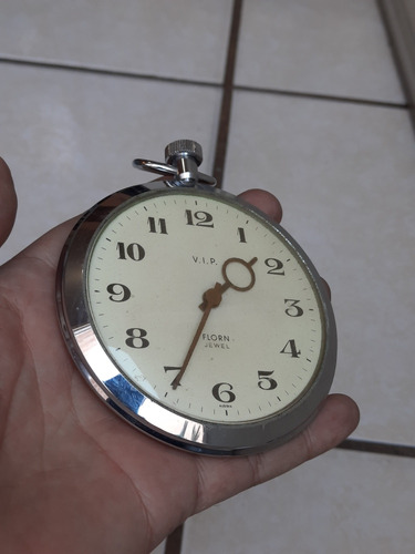 Reloj De Bolsillo Antiguo V.i.p. Florn Jewel(para Reparar)