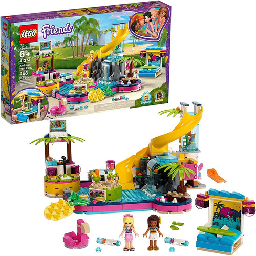 Lego Friends Andrea's Pool Party 41374 Toy Pool Building ...