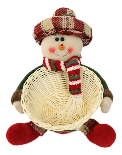 Cesta De Mimbre Para Adornar En Fiestas Con Recipiente Para