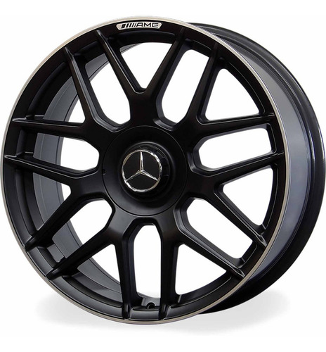 Rodas 18 Mercedes C63 5x112 C180 C200 A200 B200 Cor Preto-fosco