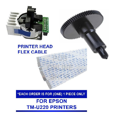 Kit Cabezal Engranaje Cinta Cable Flex Impreso  Epson Tmu220