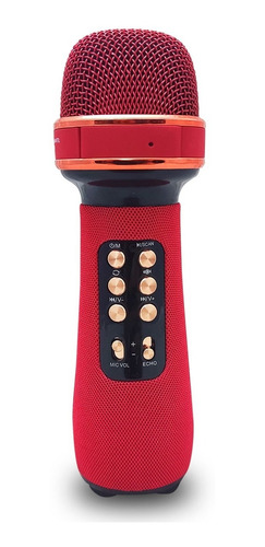 Microfone Caixa Som Bluetooth Karaoke Infantil Varias Cores