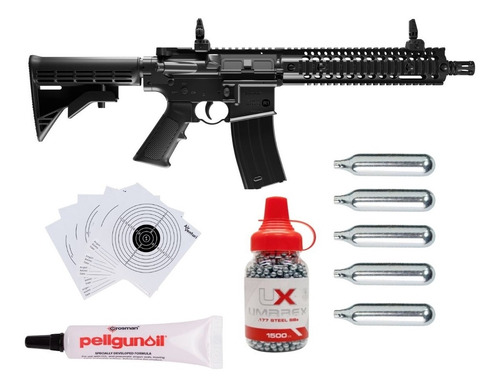 Rifle 5 Co2 R1 Crosman Full Semi-auto  Bbs 4.5mm Xtm P