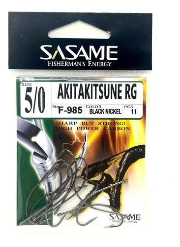 Anzuelos Sasame Akitakitsune F-985 N°5/0 - 3 Cm X 1.5 Cm