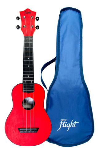 Flight Ukelele Soprano Tus-35 Rojo