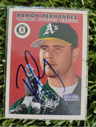 2000 Fleer Ramón Hernández #151 Autografiada 