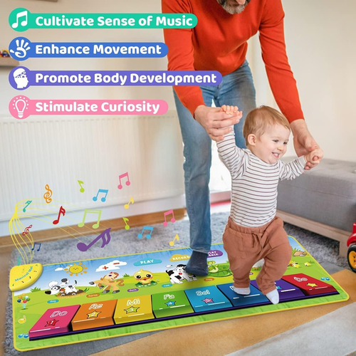 Piano Para Bebes Niños Didáctico Tapete Musical
