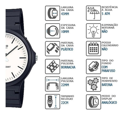 Relógio Casio Masculino Mw-240-7evdf