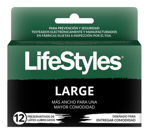 Preservativo Lifestyles Large X 12 Condones