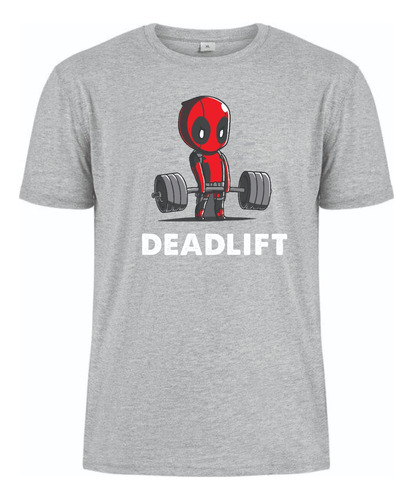 Camisetas Crossfit Gym Deadpool Deadlift Niños Y Adultos Jk