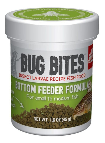Fluval Bug Bites - Comedero Inferior Para Pescados, Grnulos