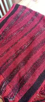 Comprar Chal ,pashmina Bufandas.tejido En Telar Maria Rojo Rayas