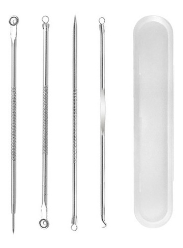 Imagen 7 de 7 de Kit Removedor Extractor Puntos Negros Espinillas Acne 4 Pzs