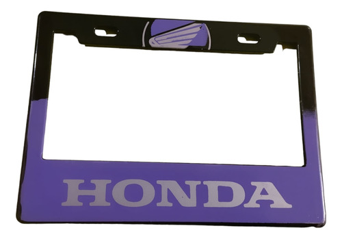 1 Pz Portaplacas Para Motocicleta De Plastico Morado 