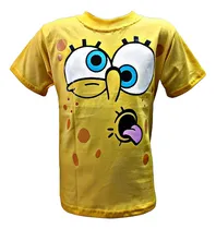 Comprar Remera Bob Esponja Doble Estampa Calidad Premium Algodon