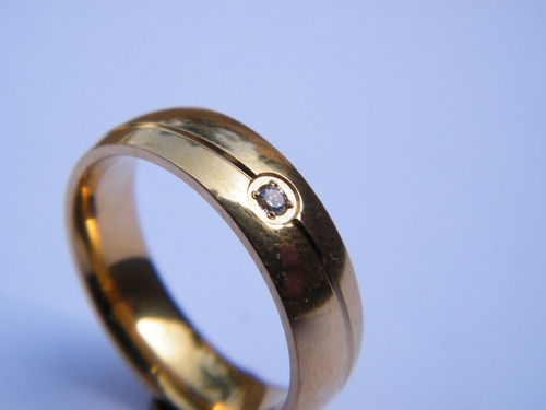 Anillo Elegante De Acero - Compromisos , Matrimonio