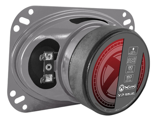 Xion X2 M46 Medio Rango 4x6 4 Ohm 80w Rms 160w Por Pieza Msi Color Gris