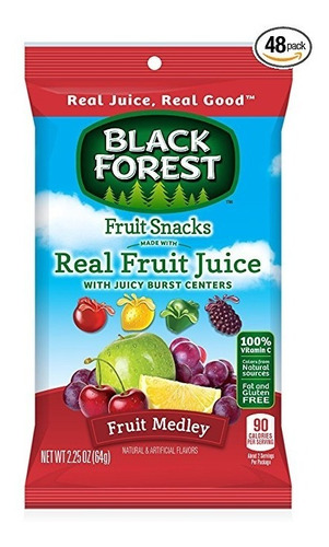 Snacks De Frutas Del Bosque Negro Con Centros De Ráfaga, Jui