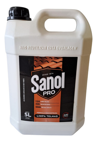 Limpa Telhas Concentrado Profissional Sanol Pro 5l