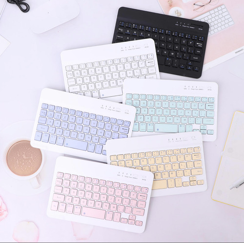 Kit Teclado Mouse Soporte Compatible Con Ipad Apple 9 G 10.9 Rgb