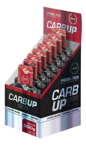 Carb-up Gel Black Morango 10x30g