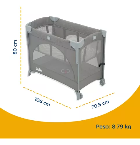 Cuna para bebe Kubbie Sleep Foggy Gray — Bebesit MX