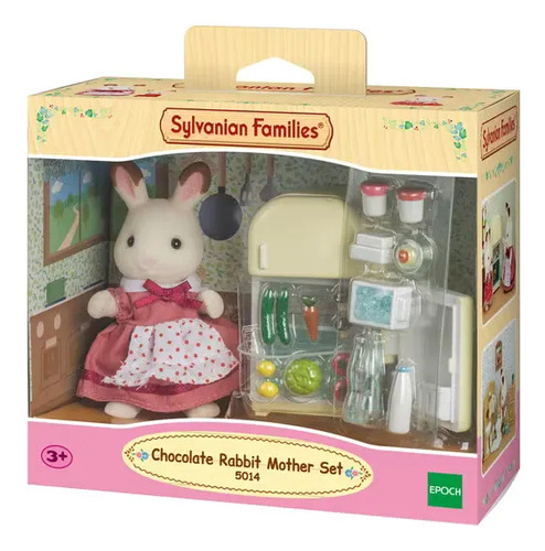 Sylvanian Families Chocolate Rabbit Mother Set (fridge) 5014