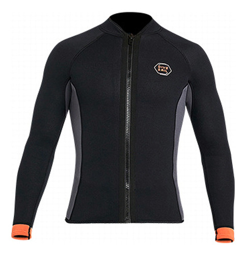 Kkl Camisa De Neopreno Con Cremallera Frontal Para Hombre,