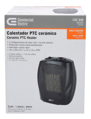 Calefactor PTC 1200W/650W,Calefactor Ventilador Ceramico Portatil,3 Modos Protección contra Sobrecalentamiento dodocool Calefactor Electrico de Aniones 