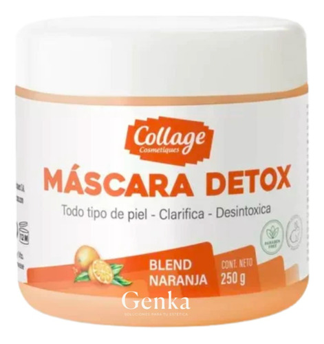 Mascarilla Facial Detox Blend Naranja Por 250gr Collage
