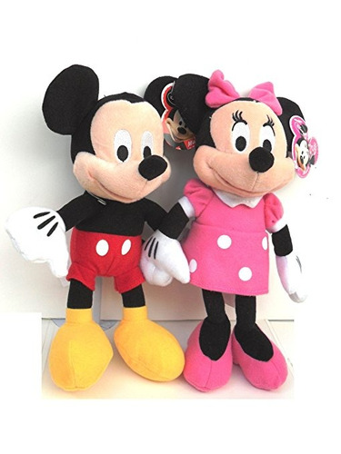 Disney Mickey Y Minnie Mouse 10  Felpa De La Muñeca Del Bols