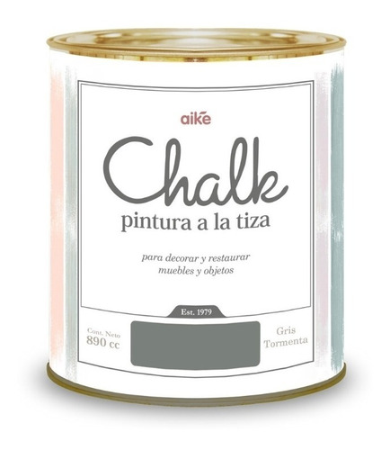 Pintura Tizada Chalk Gris Tormenta 0.89 Lt