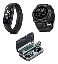 Comprar Mega Combo! Smartwatch Fd68 + Auriculares F9 + Smartwatch M7
