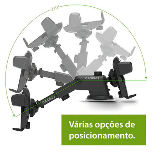 Soporte Giratorio Y Extensible Para Teléfono Móvil -plateado