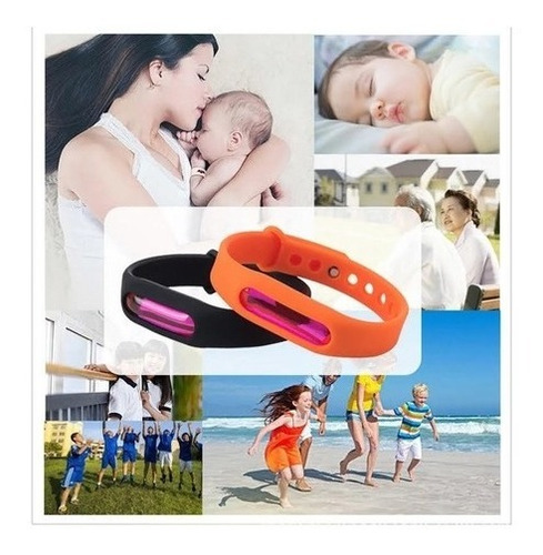 Imagen 8 de 10 de Pack X8 Pulsera Repelente Anti Mosquito Niños Verano