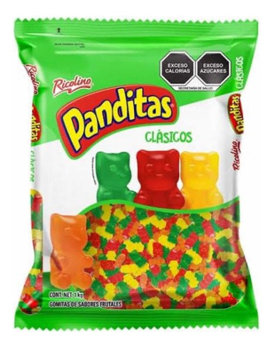 Gomita Ricolino Panditas Frutales 1kg