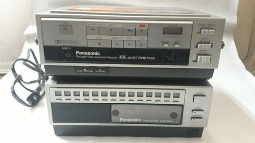 Panasonic Omnivision Vhs Pv-6000 + Pv-a500 + Acessórios