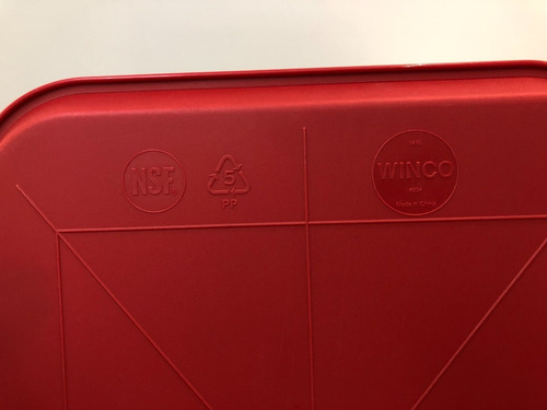 Bandejas Comida Rápida Rojo Winco 45x35